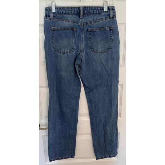 Future Collective Kahlana Barfield Brown High Rise Straight Jeans Size 2 - Picture 2 of 6